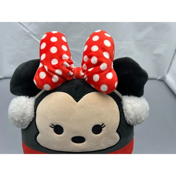 Disney Squishmallow 10” Minnie Mouse Earmuffs Winter Holiday Christmas  No Tag - Picture 4 of 6